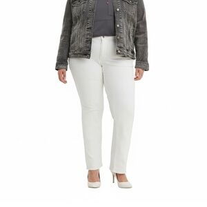 Levi's Women’s white classic straight jeans